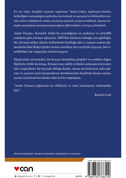 Karanlık Atölye - Annie Ernaux modelleri