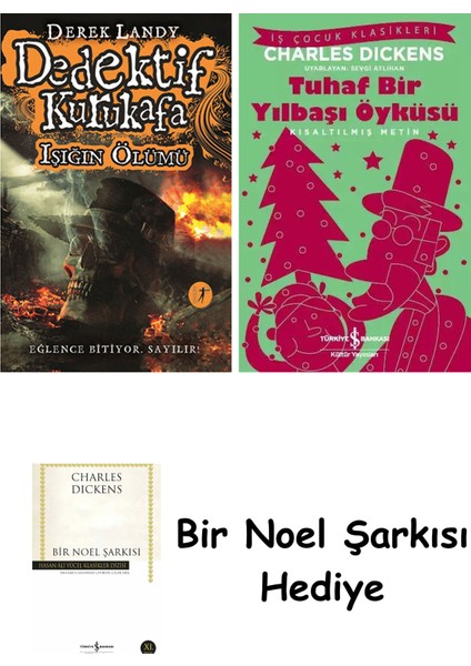Dedektif Kurukafa - Işığın Ölümü (Ciltli) + Tuhaf Bir Yılbaşı Öyküsü + Bir Noel Şarkısı