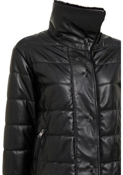 Avoriaz Kadın Siyah Teddy Deri Kaban 24WGP5295FF