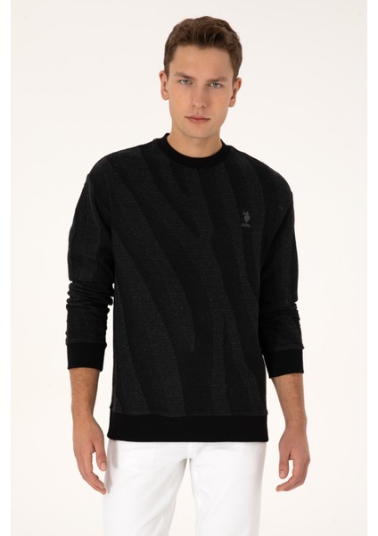 Erkek Siyah Sweatshirt 50308901-VR046