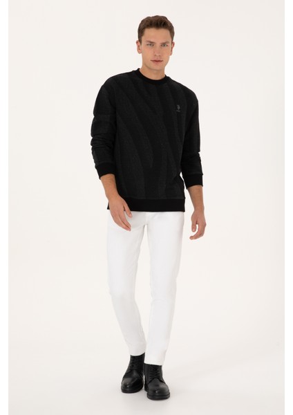 Erkek Siyah Sweatshirt 50308901-VR046 fırsatları