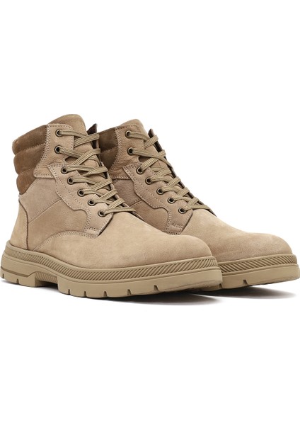 Erkek Vizon Bağcıklı Kalın Tabanlı Deri Bot 25WFD7005V3 fırsatları