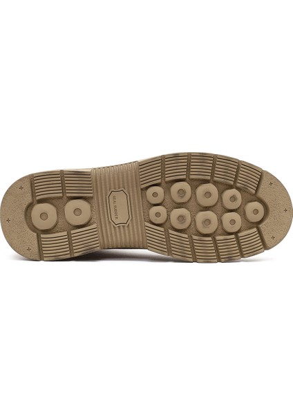 Erkek Vizon Bağcıklı Kalın Tabanlı Deri Bot 25WFD7005V3 indirimleri