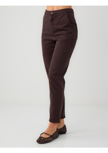 Acı Kahve Normal Bel Normal Paça Gabardin Pantolon fırsatları