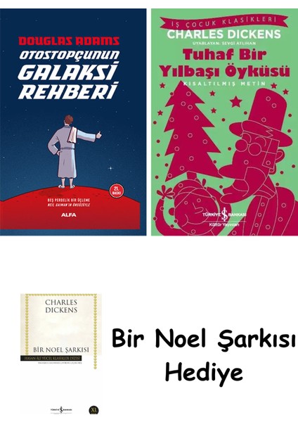Otostopçunun Galaksi Rehberi - 5 Kitap (Ciltli) + Tuhaf Bir Yılbaşı Öyküsü + Bir Noel Şarkısı