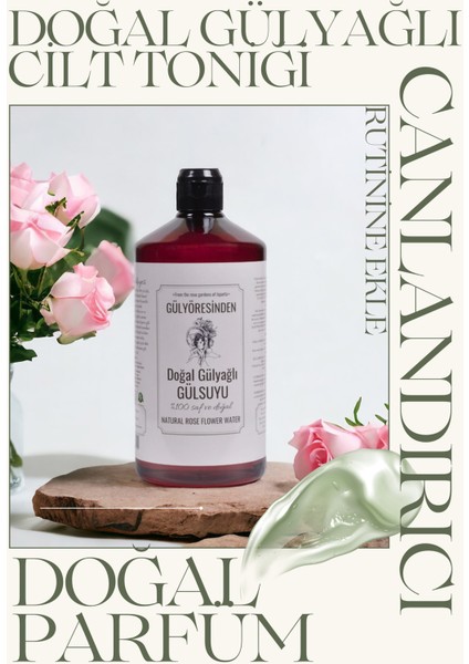 Doğal Gülyağlı Gülsuyu 500 ml - 2'li Avantaj Paket – Isparta’nın Saf Güzellik Sırrı | Gülyöresinden modelleri