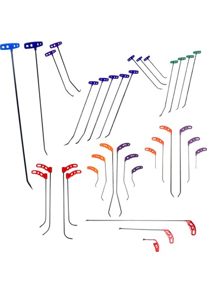35 Parça Pdr Göçük Düzeltme Çubuk Seti