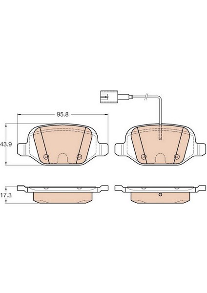 Mtxdpn Arka Balata Linea 1.6 Dmtj 09 Euro5 Fişli 95.8X43.9X17.3