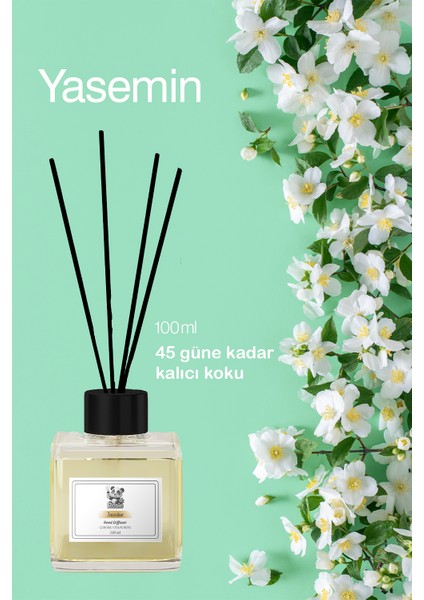 Rosıe Jasmine Reed Diffuser Çubuklu Oda Kokusu 100 ml