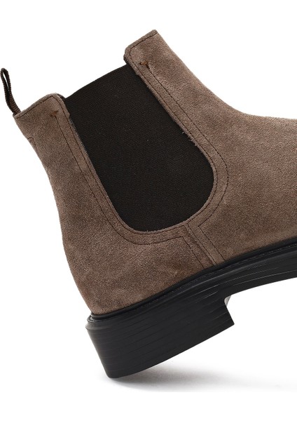 Erkek Vizon Süet Deri Chelsea Bot 25WFD611010