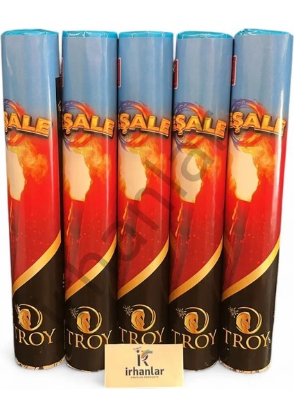 Parti Malzemeleri Mesa Le Pro Çift Tüplü Fitilli 45 Sn Yanma Süresi Düğün Kına Sünnet Ithal 5 Adet Yoğun Dumanlı Alevli Siss MaVİ