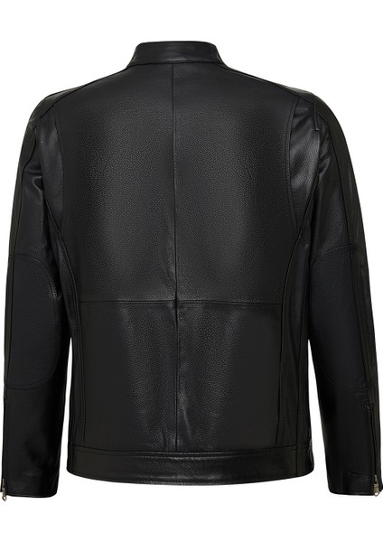 Middleton Erkek Siyah Slim-Fit Kısa Deri Ceket 25WGF6583CY fiyatları