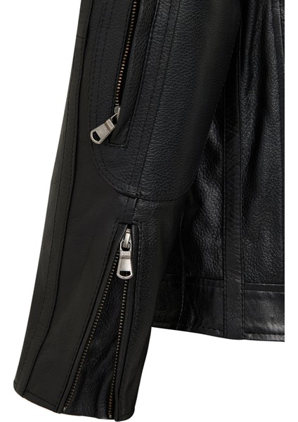 Middleton Erkek Siyah Slim-Fit Kısa Deri Ceket 25WGF6583CY indirimleri