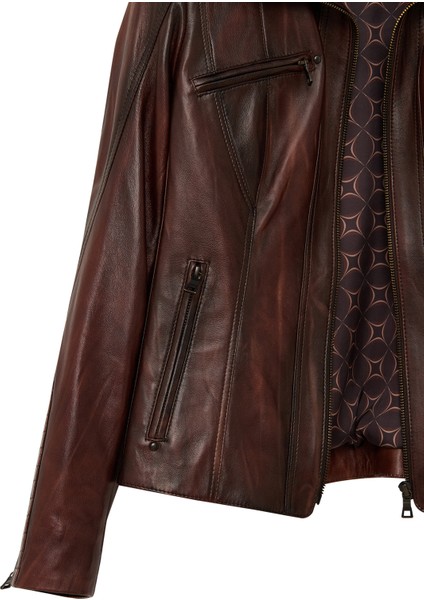 Janet Kadın Kahverengi Kısa Deri Ceket 25WGE5602NC indirimleri