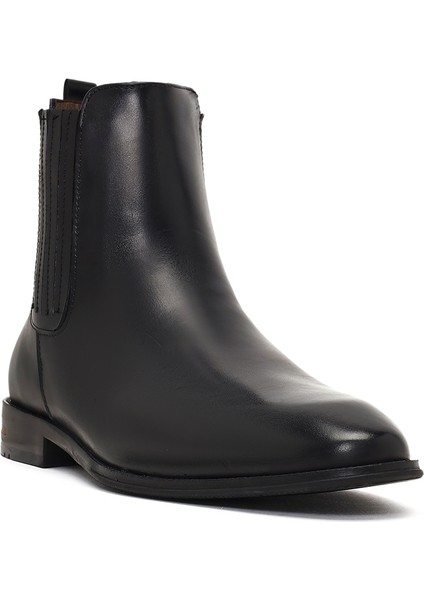 Erkek Siyah Deri Chelsea Bot 25WFD604618