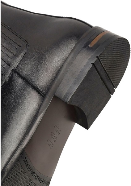 Erkek Siyah Deri Chelsea Bot 25WFD604618