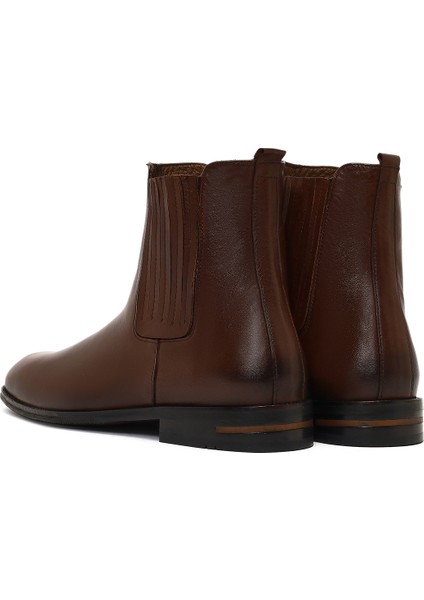 Erkek Kahverengi Deri Chelsea Bot 25WFD604618