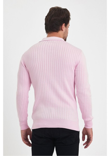 Erkek Polo Yaka Fitilli Triko Kazak fırsatları