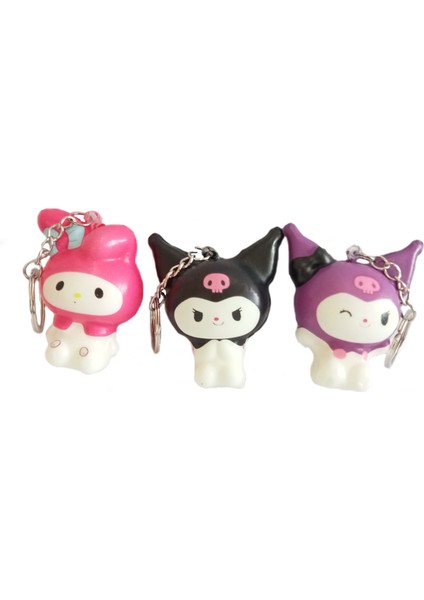Kuromi My Melody 3 Adet Squishy Set