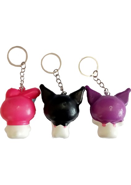 Kuromi My Melody 3 Adet Squishy Set modelleri