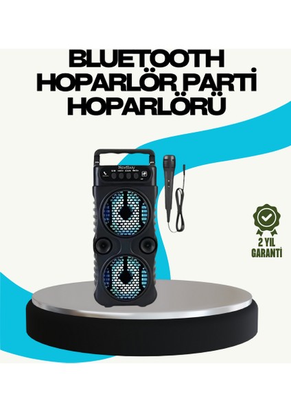 Mtxdpn LED Işıklı Kablosuz Hoparlör – Bluetooth, Fm Radyolu, Taşınabilir Şarjlı