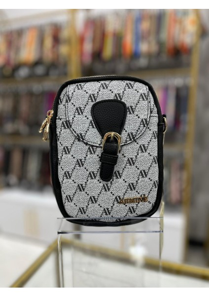 Bayan Çanta Gri Noktalı AR40607