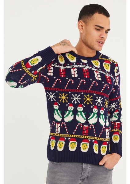 Erkek Lacivert Christmas Yılbaşı KAZAĞI-NOELKZKR02S fiyatları