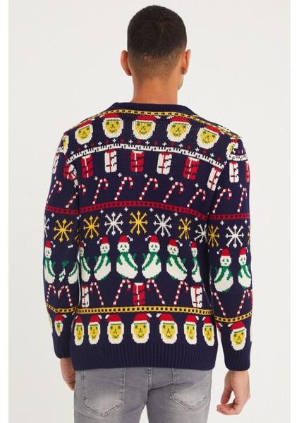 Erkek Lacivert Christmas Yılbaşı KAZAĞI-NOELKZKR02S indirimleri