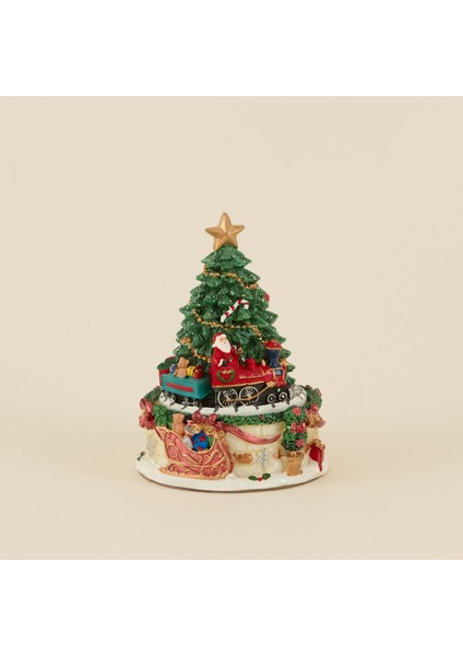 New Year Yılbaşı Santa's Sleigh Müzikli ve Hareketli Obje