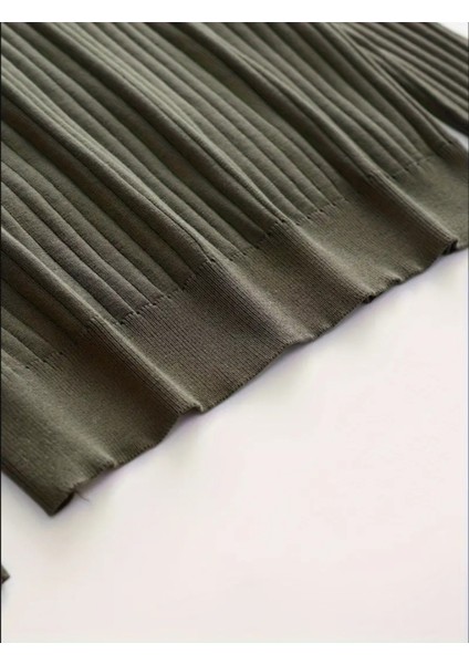 Haki Erkek Polo Yaka Fitilli Triko Kazak fiyatları