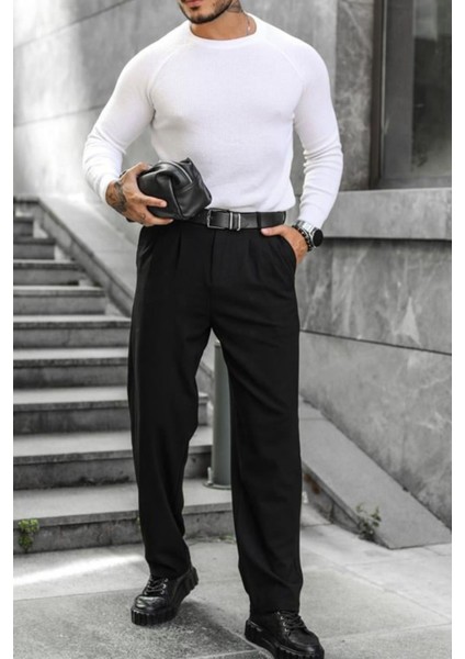 Erkek Beyaz Selanik Örgü Italyan Reklan Bisiklet Yaka Triko Kazak fiyatları