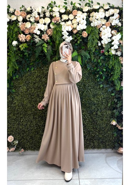 Pamuklu Kadife Elbise 8114 modelleri