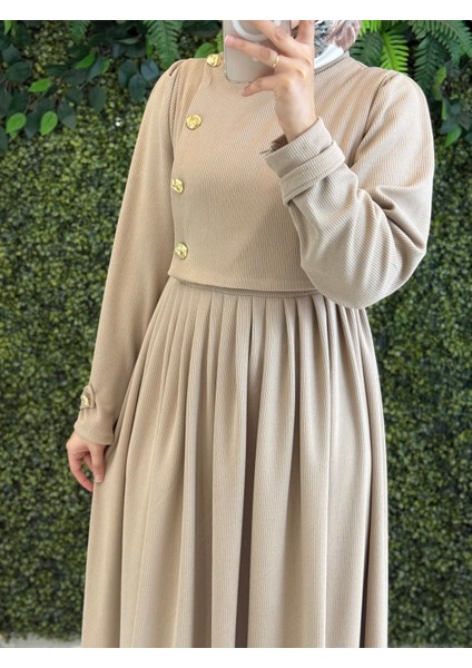 Pamuklu Kadife Elbise 8114 fırsatları