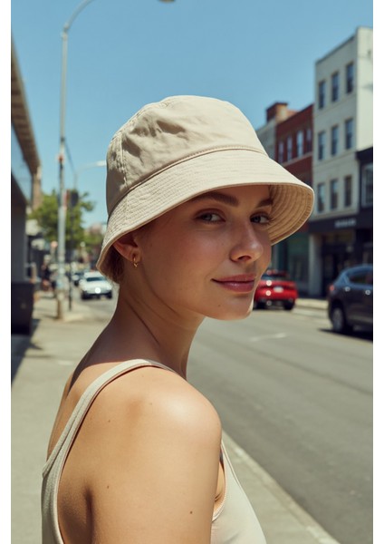 UV Güneş Koruma Kova Şapka Hafif Katlanabilir Çapraz Outdoor Bej Plaj Deniz Bucket Balıkçı Şapkası fırsatları