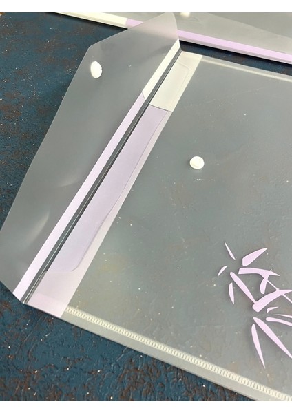 2’li Şeffaf Tek Bölmeli Panda Desenli Çıtçıtlı Mor A4 Dosya/belge Dosyası/düzenleyici Klasör fırsatları