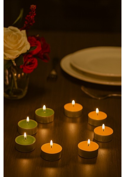 T-Light 12LI Kadife Orkide Kokulu Mum