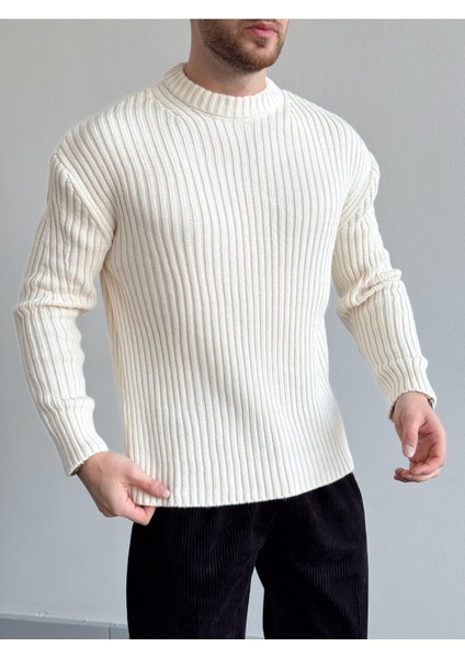 Erkek Fitilli Örme Regular Triko Kazak indirimleri