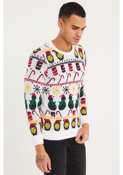 Erkek Beyaz Christmas Yılbaşı KAZAĞI-NOELKZKR01S modelleri