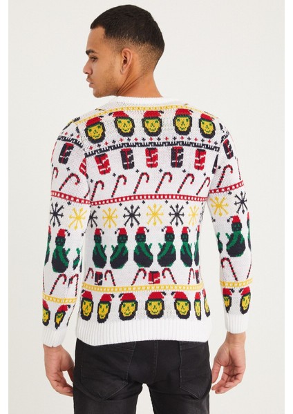 Erkek Beyaz Christmas Yılbaşı KAZAĞI-NOELKZKR01S indirimleri