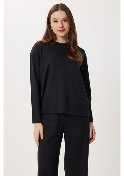 Basic Yumuşak Modal Alt-Üst Takım LXA0009 Siyah modelleri