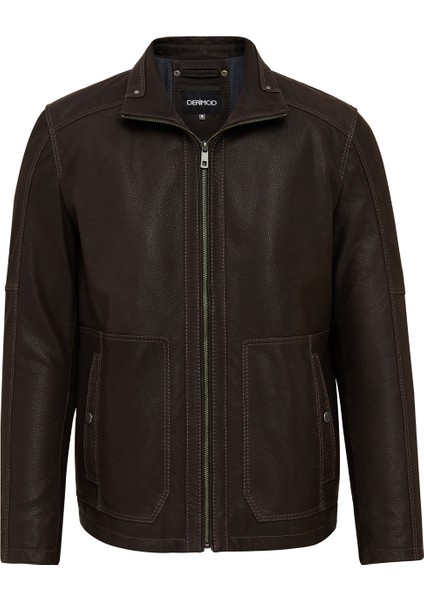 Costa Erkek Kahverengi Deri Ceket 25WGD6557D2 modelleri