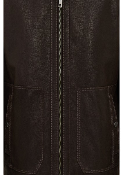 Costa Erkek Kahverengi Deri Ceket 25WGD6557D2 indirimleri