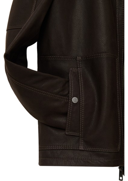 Costa Erkek Kahverengi Deri Ceket 25WGD6557D2