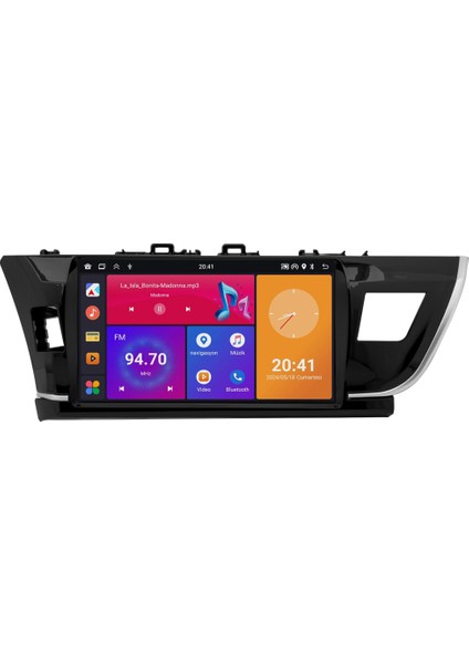 Toyota Corolla Android Multimedya Ekran (2013-2015) | 2gb/4gb/8gb Ram – Carplay – Android Auto – Navigasyon – Google Play – Geri Görüş Kamerası – Soket Sokete Uyumlu