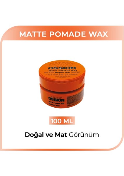 Ossıon Pomade Matte Wax 100ML