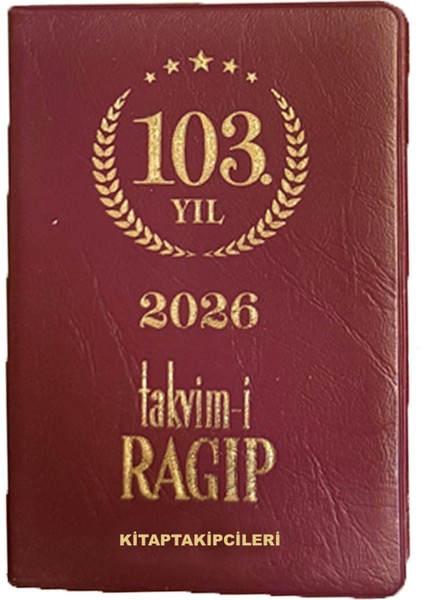 2026 Takvimi Ragıp Uluğ 103. Yıl Cep Boy Plastik Kapak, Türkiye Haritası Hediyeli