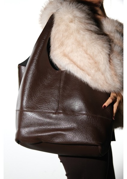 1096 Kahverengi Grain Kadın Günlük Çanta modelleri