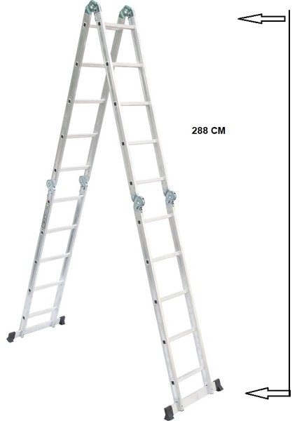 “beykon 20 Basamak 5.70 M Alüminyum Akrobat Katlanır Merdiven – 150 kg Taşıma Kapasiteli, Çok Amaçlı” fiyatları