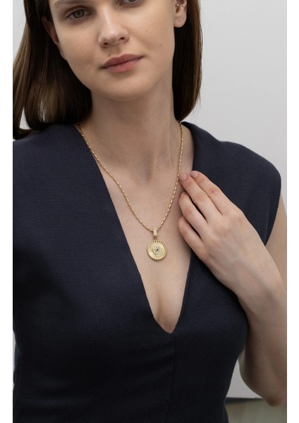 Altın Mavi Minimal Altın Charm fiyatları