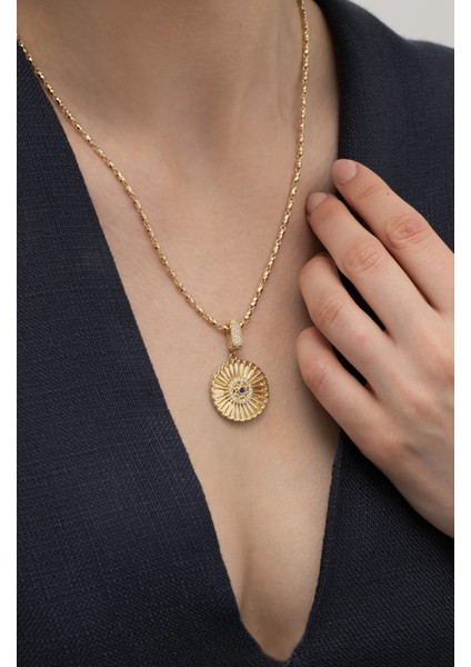 Altın Mavi Minimal Altın Charm modelleri